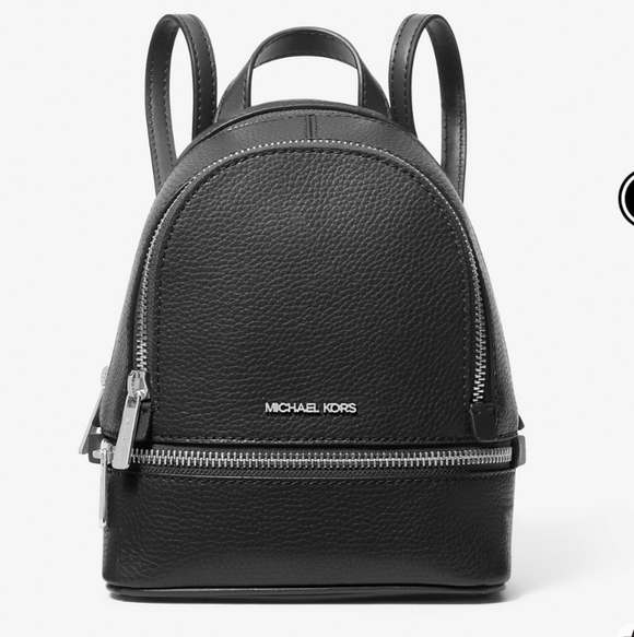 Michael Kors  Rhea Extra-Small Pebbled Leather Backpack main image 4